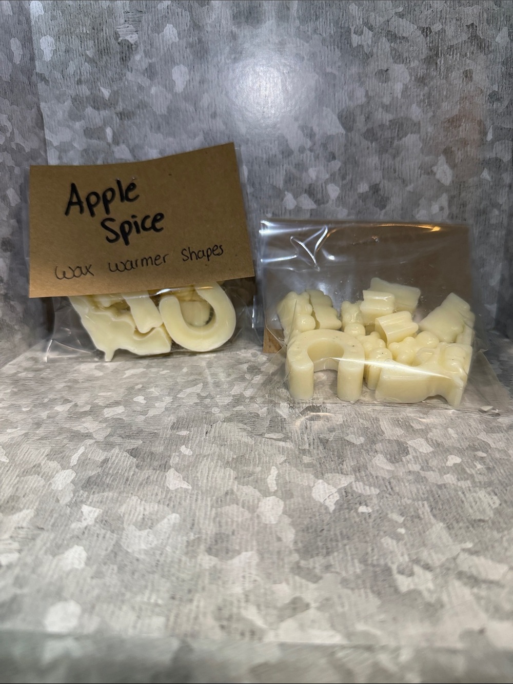 Handmade Apple Spice Wax Warmer Shapes - Cream